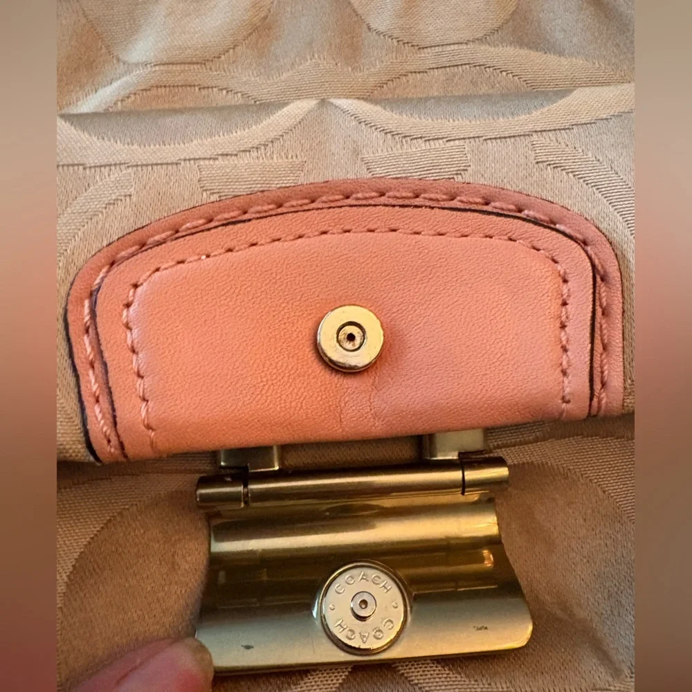 Coach Kristin Signature Crossbody/Shoulder Bag in Peach 14902